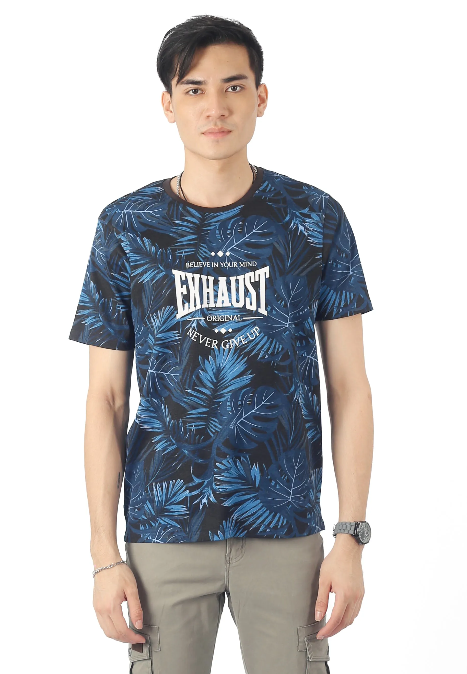 EXHAUST ROUND NECK T SHIRT [FREE CUT] 1680