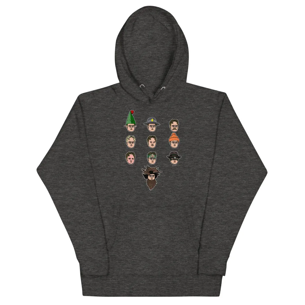 Faces of Dwight Unisex Hoodie