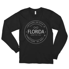 Florida - Long sleeve t-shirt (unisex) - Latitude & Longitude