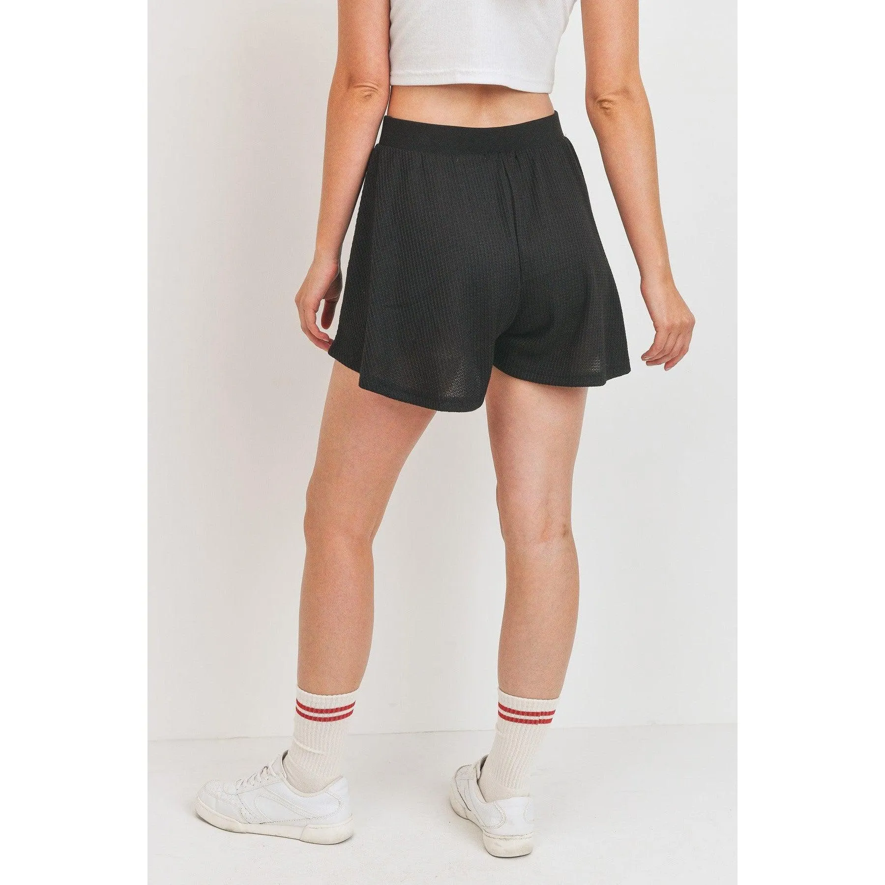 Flounce Shorts Micro Waffle