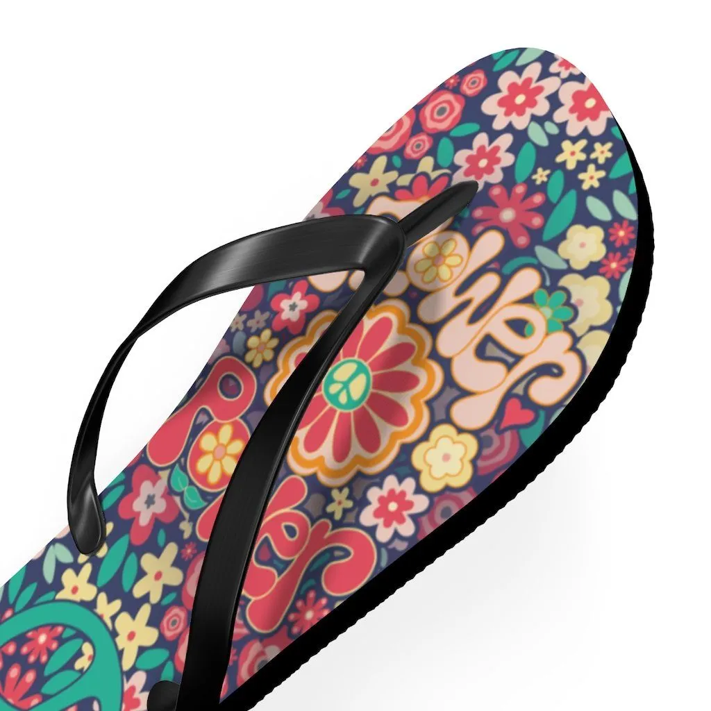 Flower Powers- Unisex Flip Flops