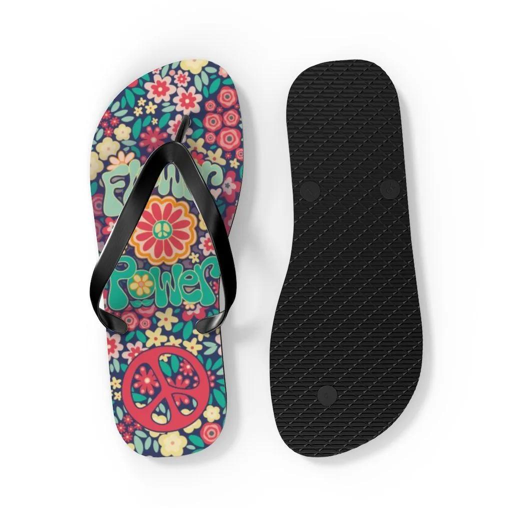 Flower Powers- Unisex Flip Flops