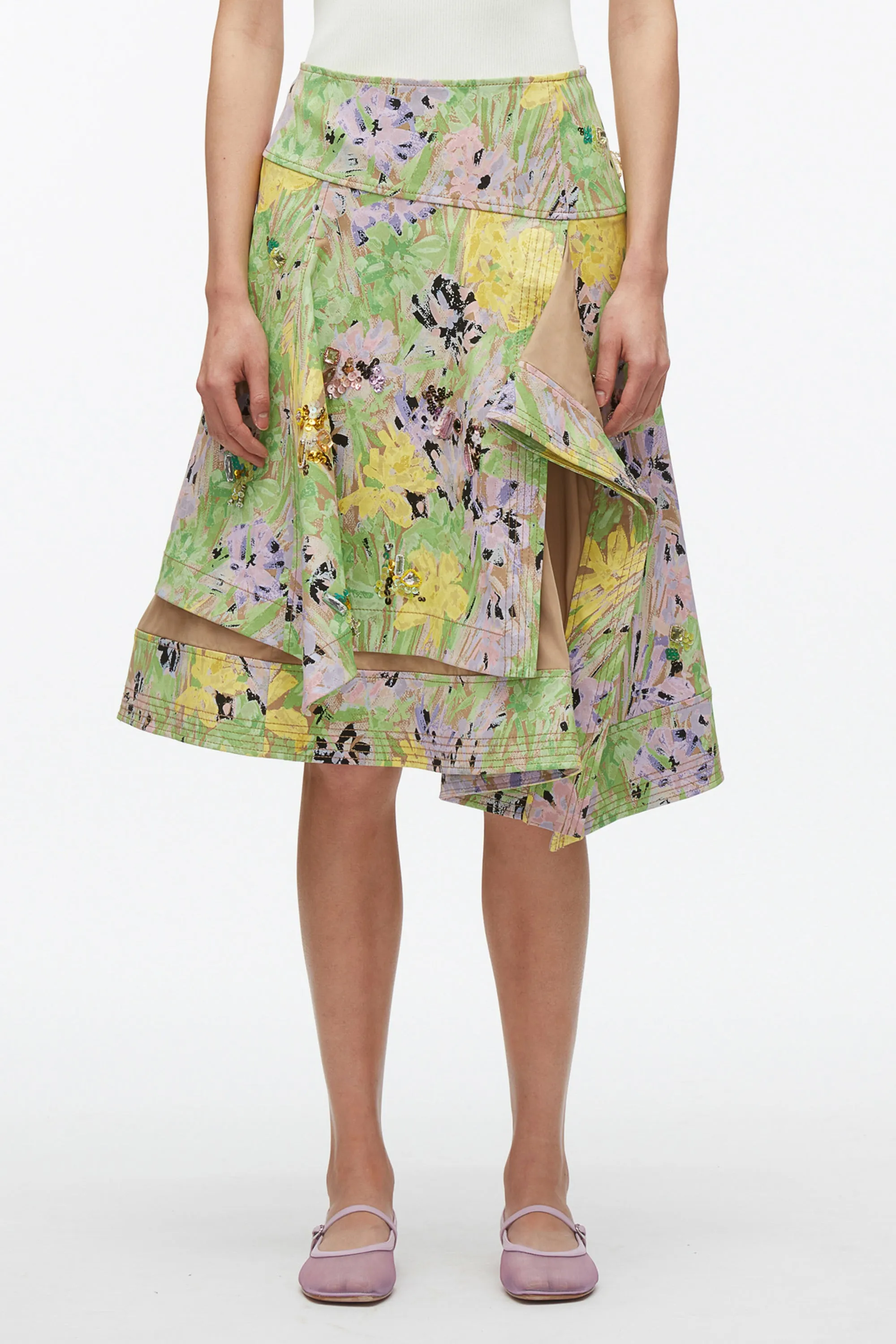 Flowerworks Embroidered Skirt