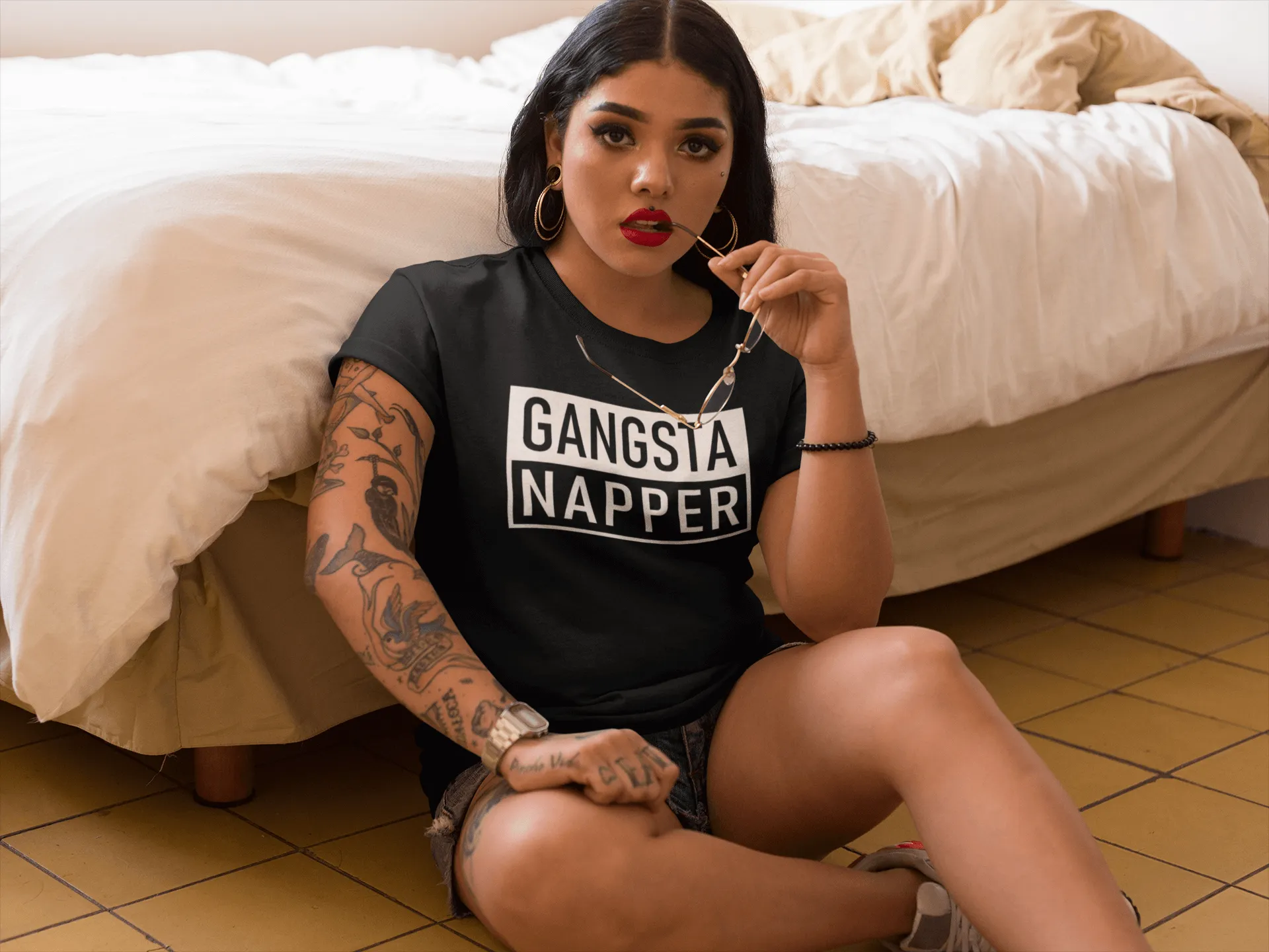 Gangsta Napper T-Shirt | Funny Nap Shirt | Napping Tee