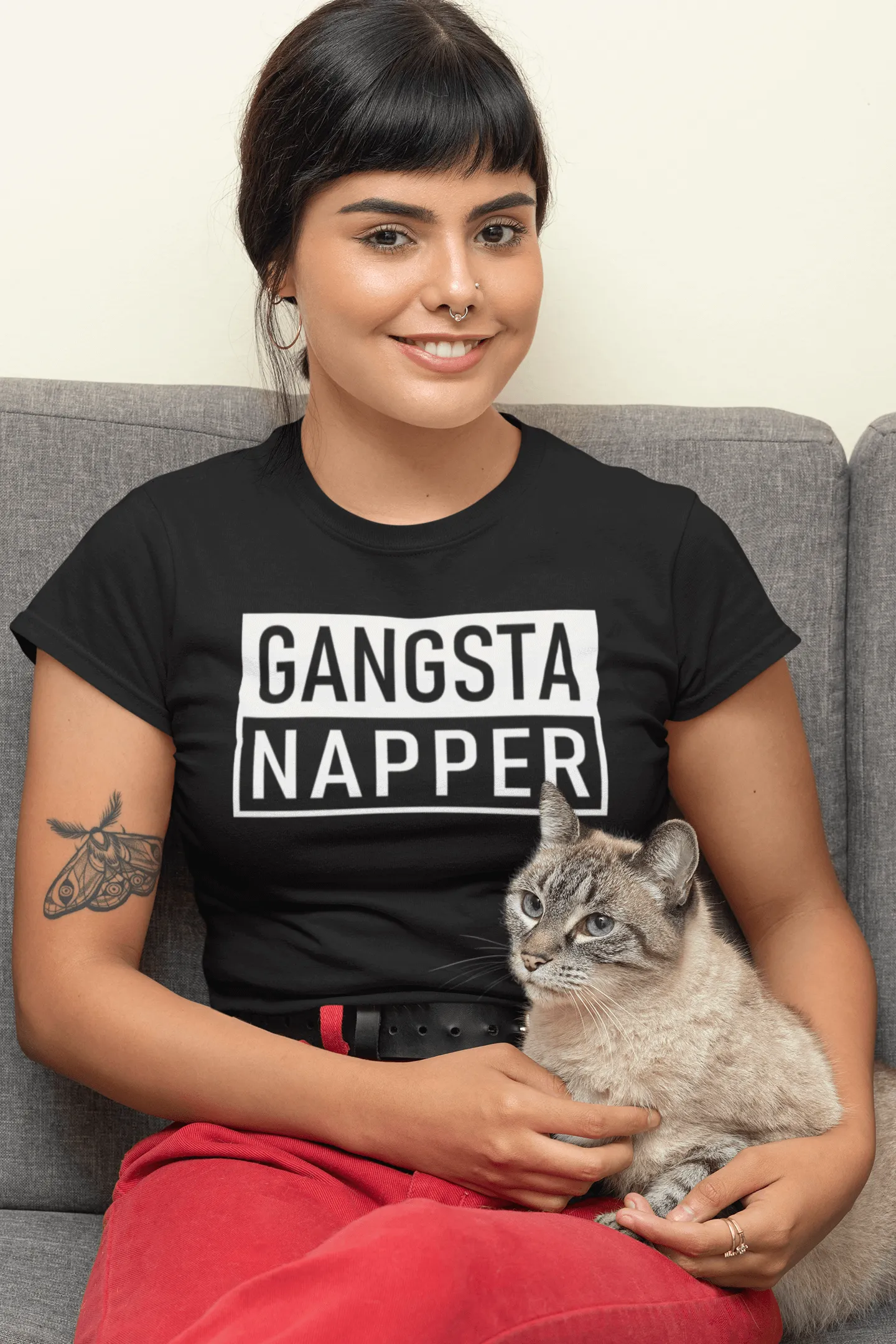 Gangsta Napper T-Shirt | Funny Nap Shirt | Napping Tee