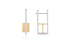 GeoArt Rectangle Float Earrings