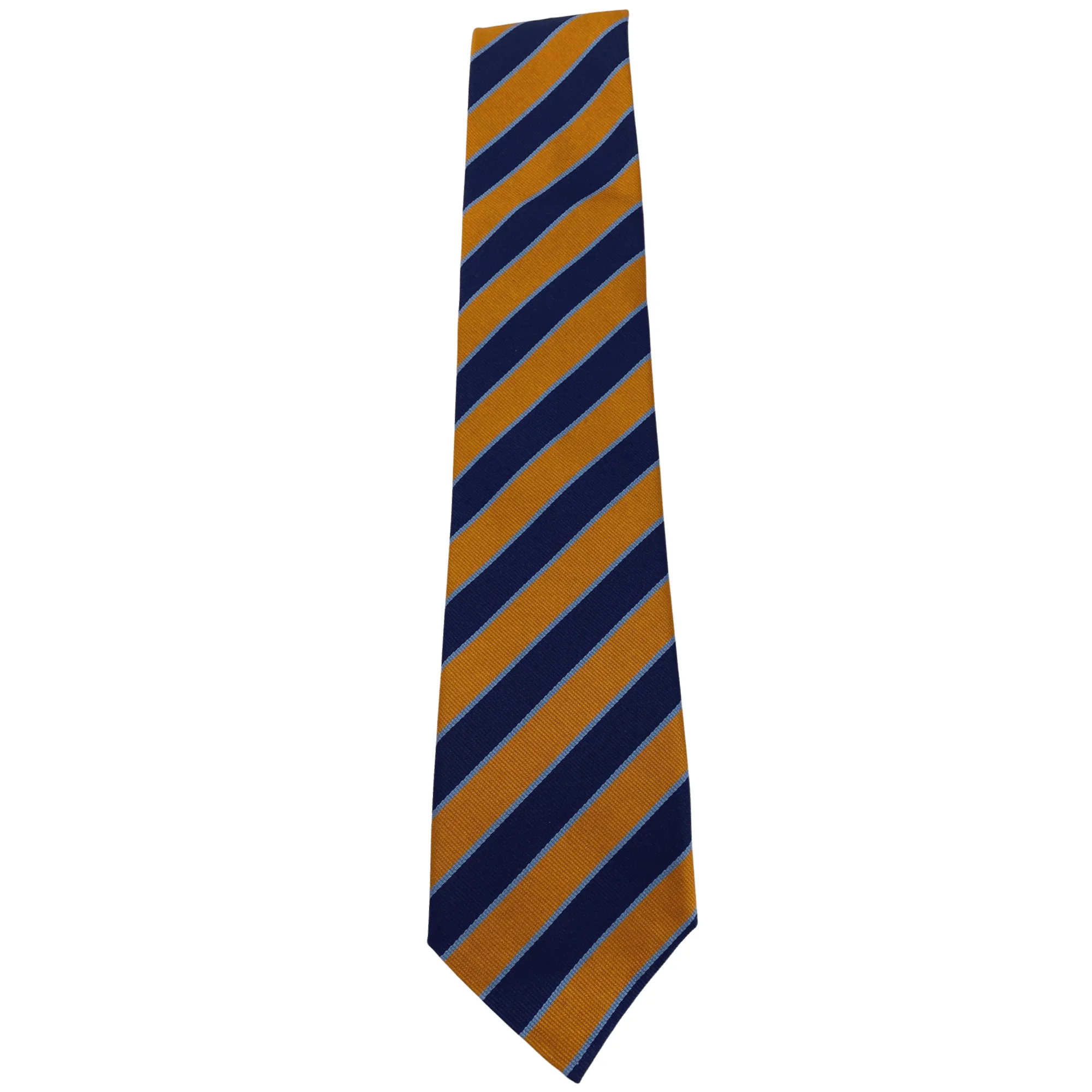 GEOFF NICHOLSON Diagonal Striped Tie - Blue & Orange