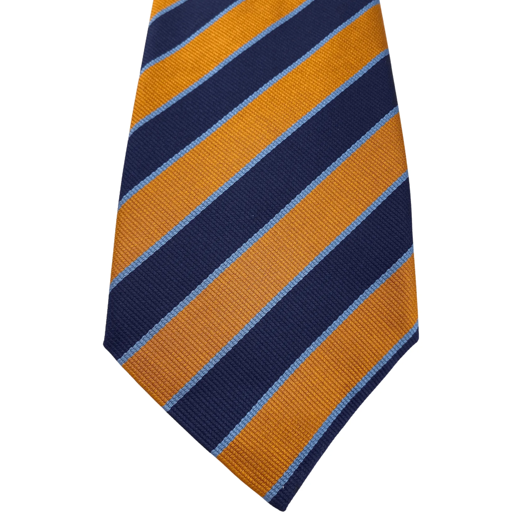 GEOFF NICHOLSON Diagonal Striped Tie - Blue & Orange