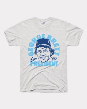 George Brett for 1980 President Ash Grey T-Shirt