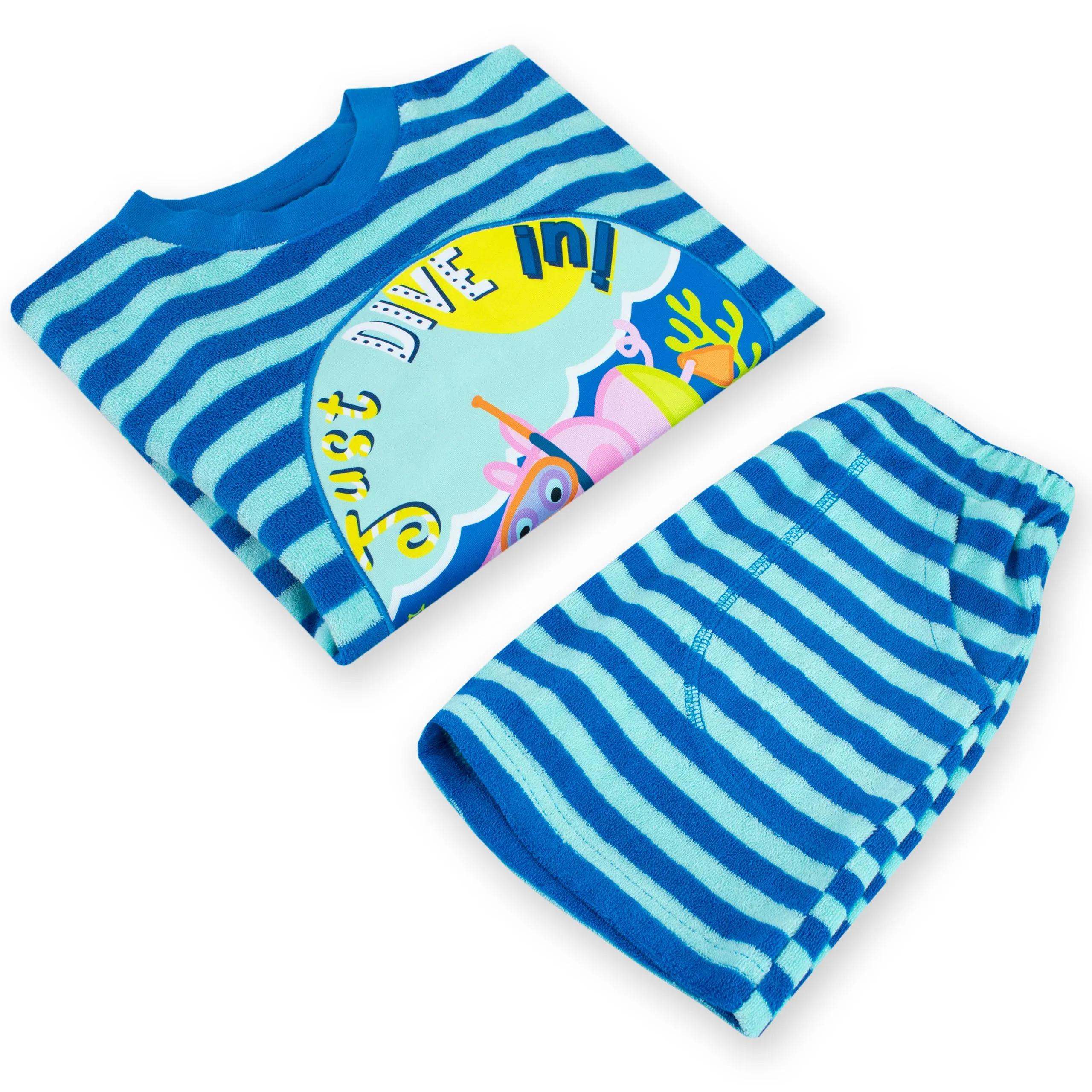 George Pig Towelling T-Shirt and Shorts Set