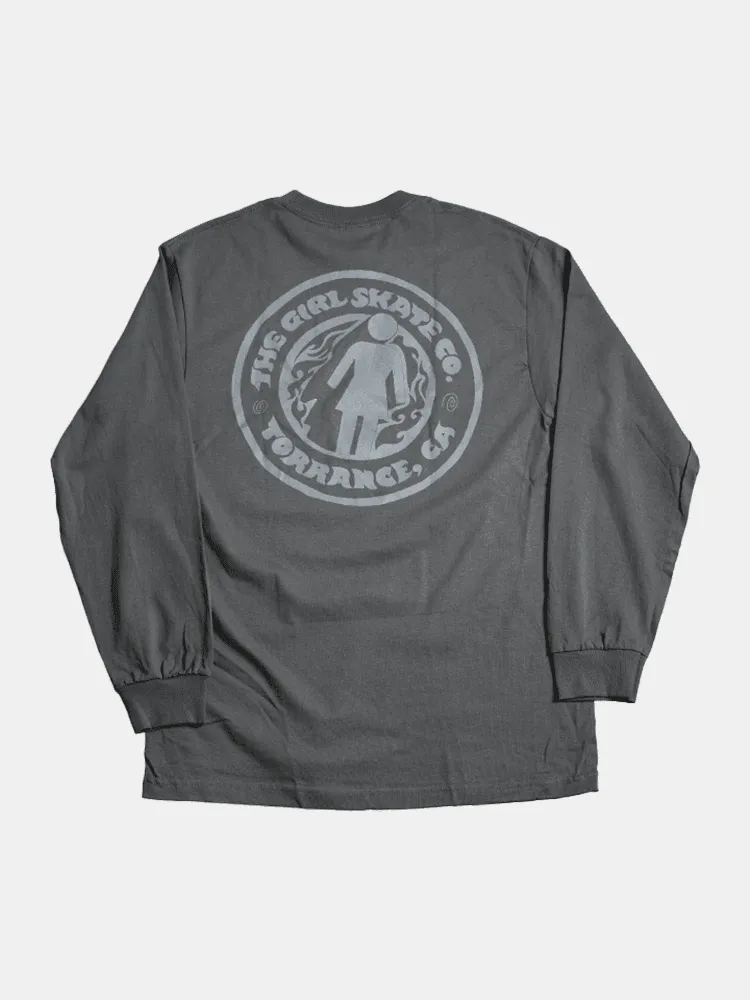 Girl GSSC L/S Tee - Charcoal