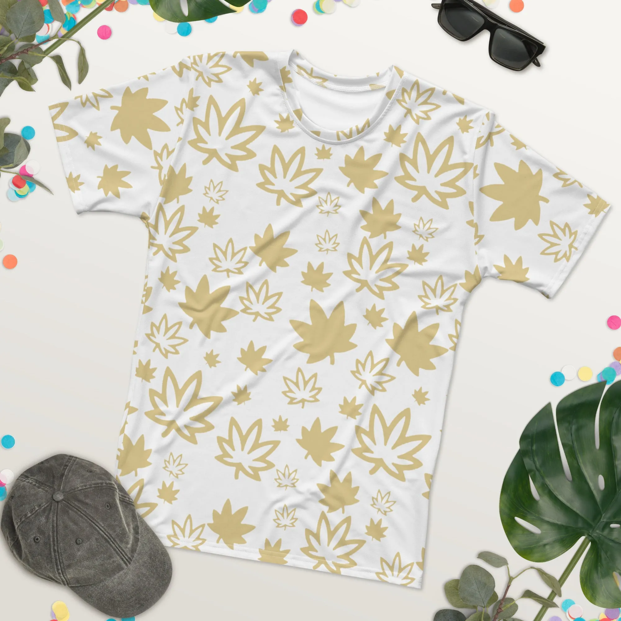 Gold Leaf AOP Men's t-shirt