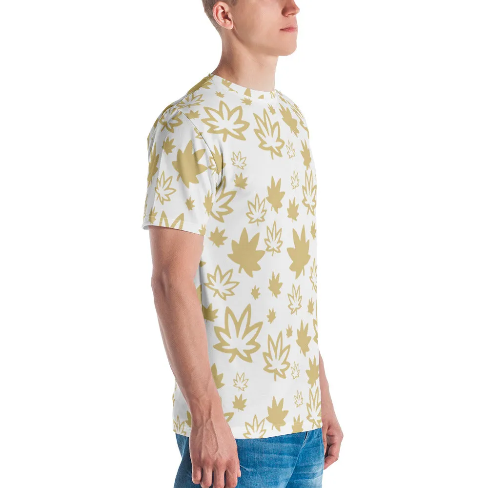 Gold Leaf AOP Men's t-shirt