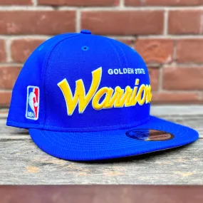 Golden State Warriors NBA Script 9Fifty Snapback (Blue)