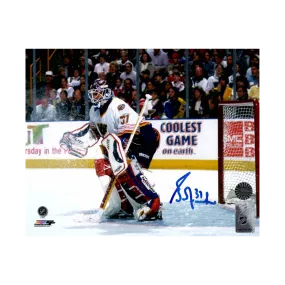 Grant Fuhr St Louis Blues Autographed home In net Photo - Fan Cave COA