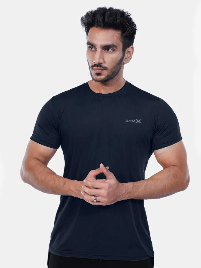 GymX Dark Blue Tee (Back side print) - Sale