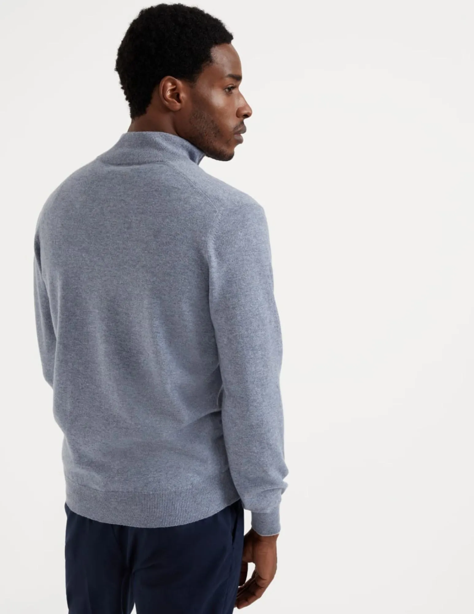 Half-Zip Sweater | Light Blue