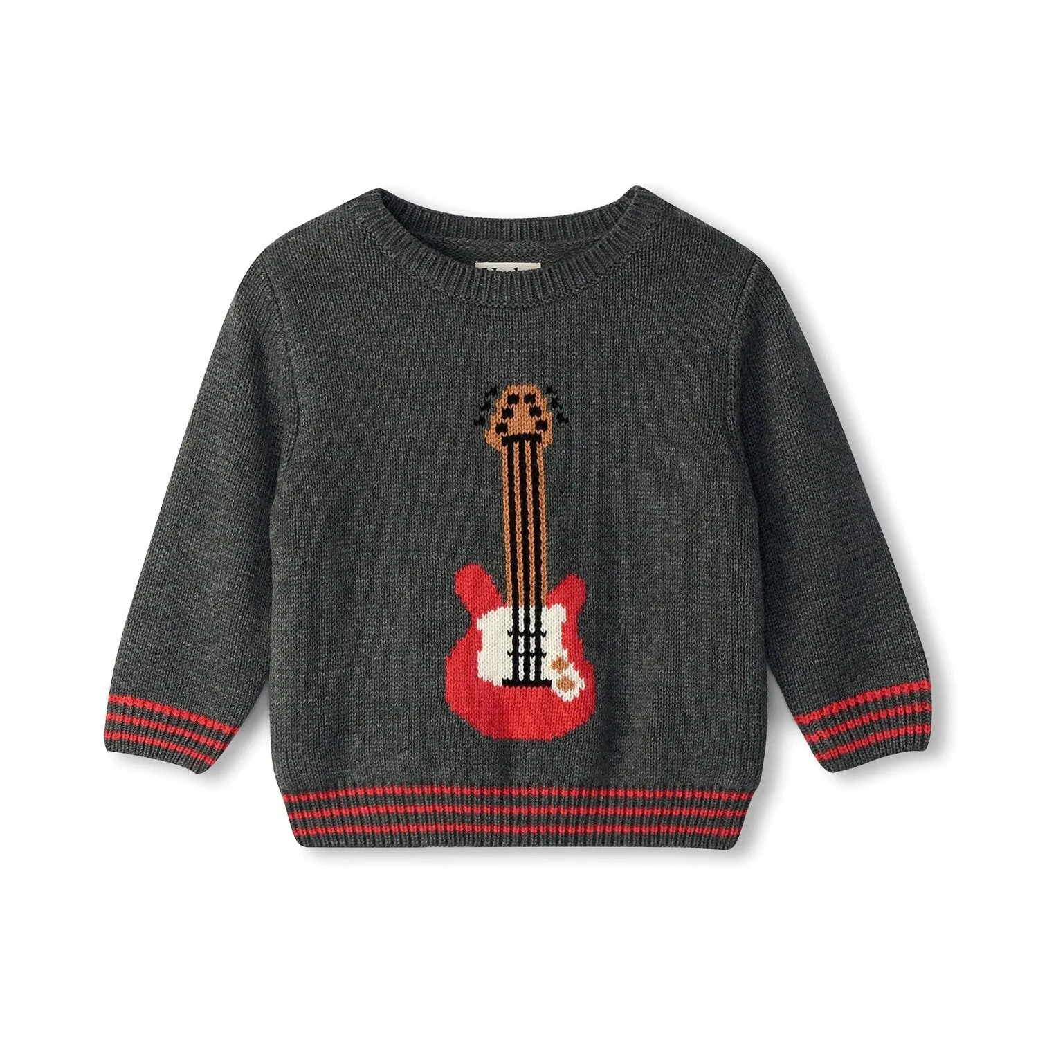 Hatley Crew Neck Knit Sweater - Guitar