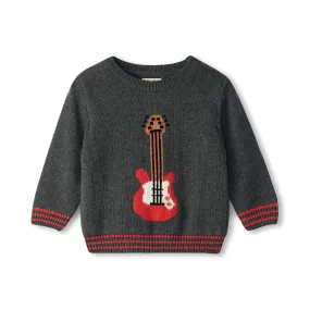 Hatley Crew Neck Knit Sweater - Guitar