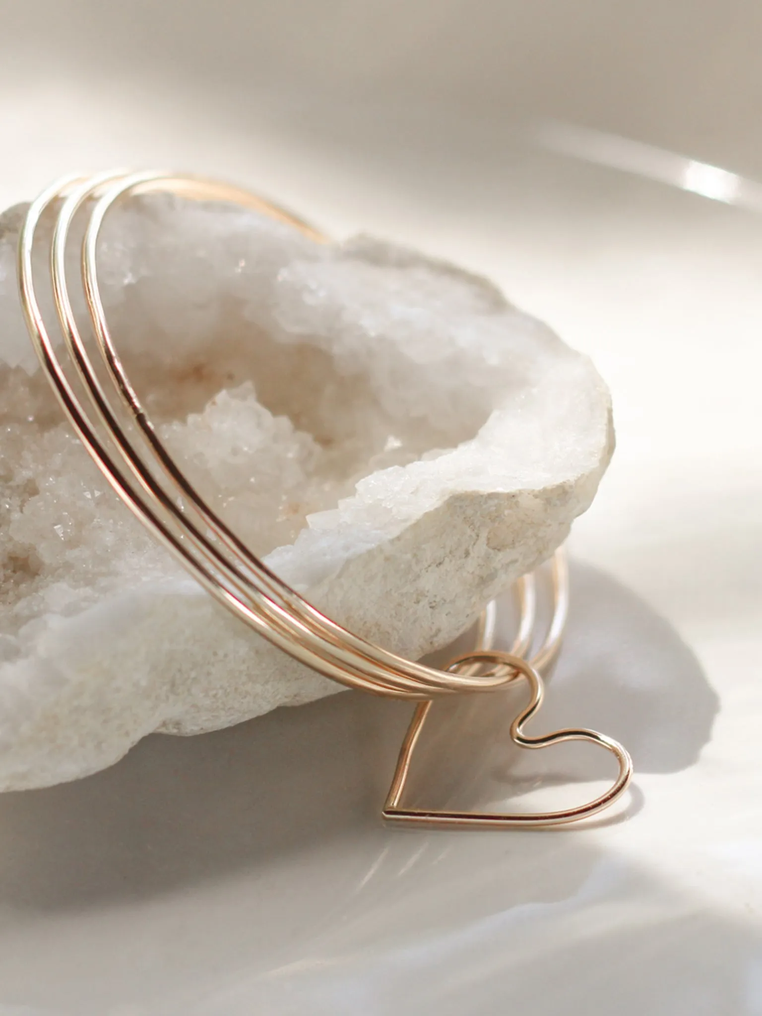 Heart Bangle Set