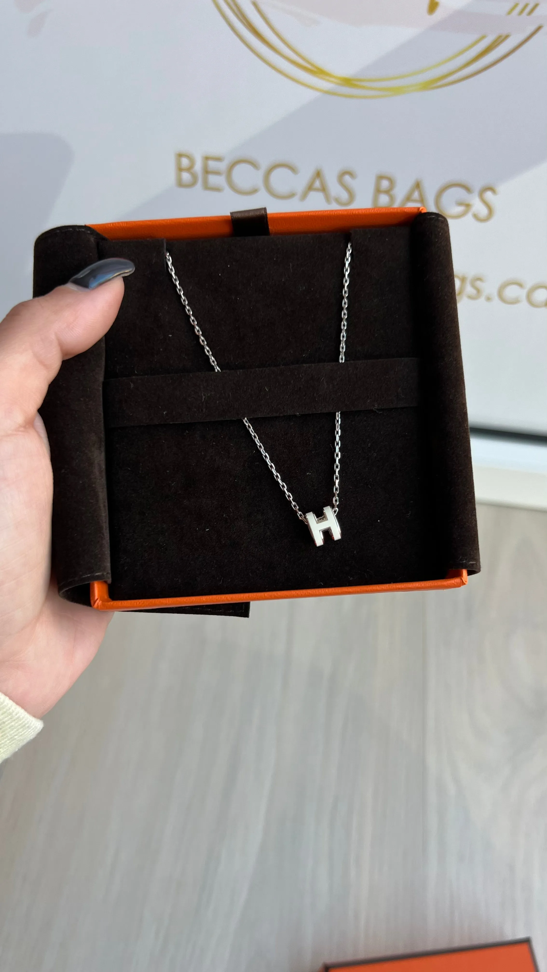 Hermes Mini H Pop Necklace