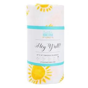 Hey Y'all! Swaddle Baby Muslin Swaddle Receiving Blanket