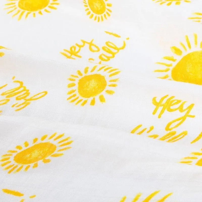 Hey Y'all! Swaddle Baby Muslin Swaddle Receiving Blanket