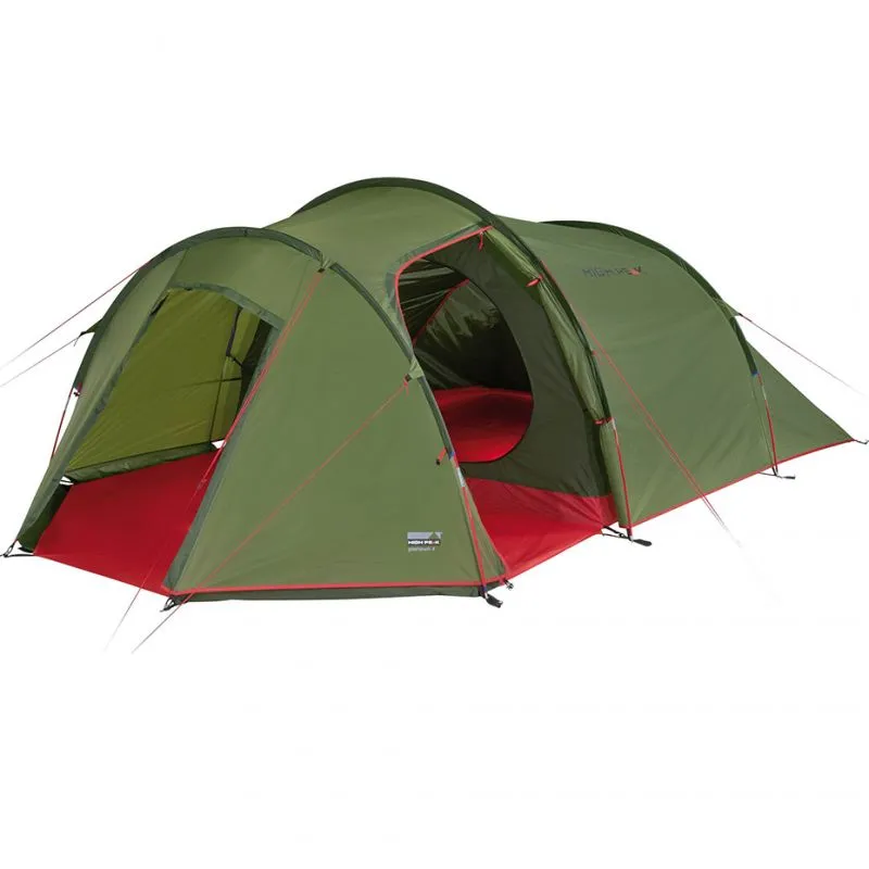 High Peak Goshawk 4 Tent - Green/Red