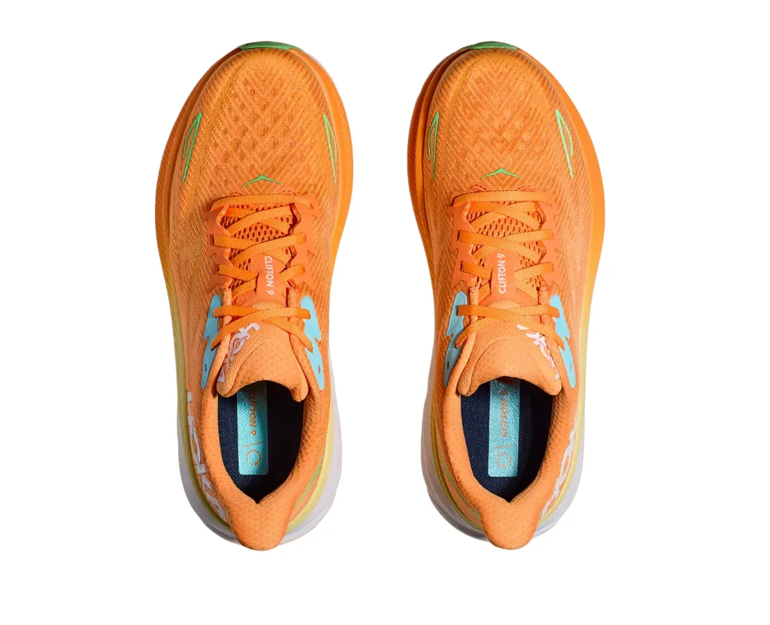 Hoka One One men's running shoe Clifton 9 1127895/SRSH orange green