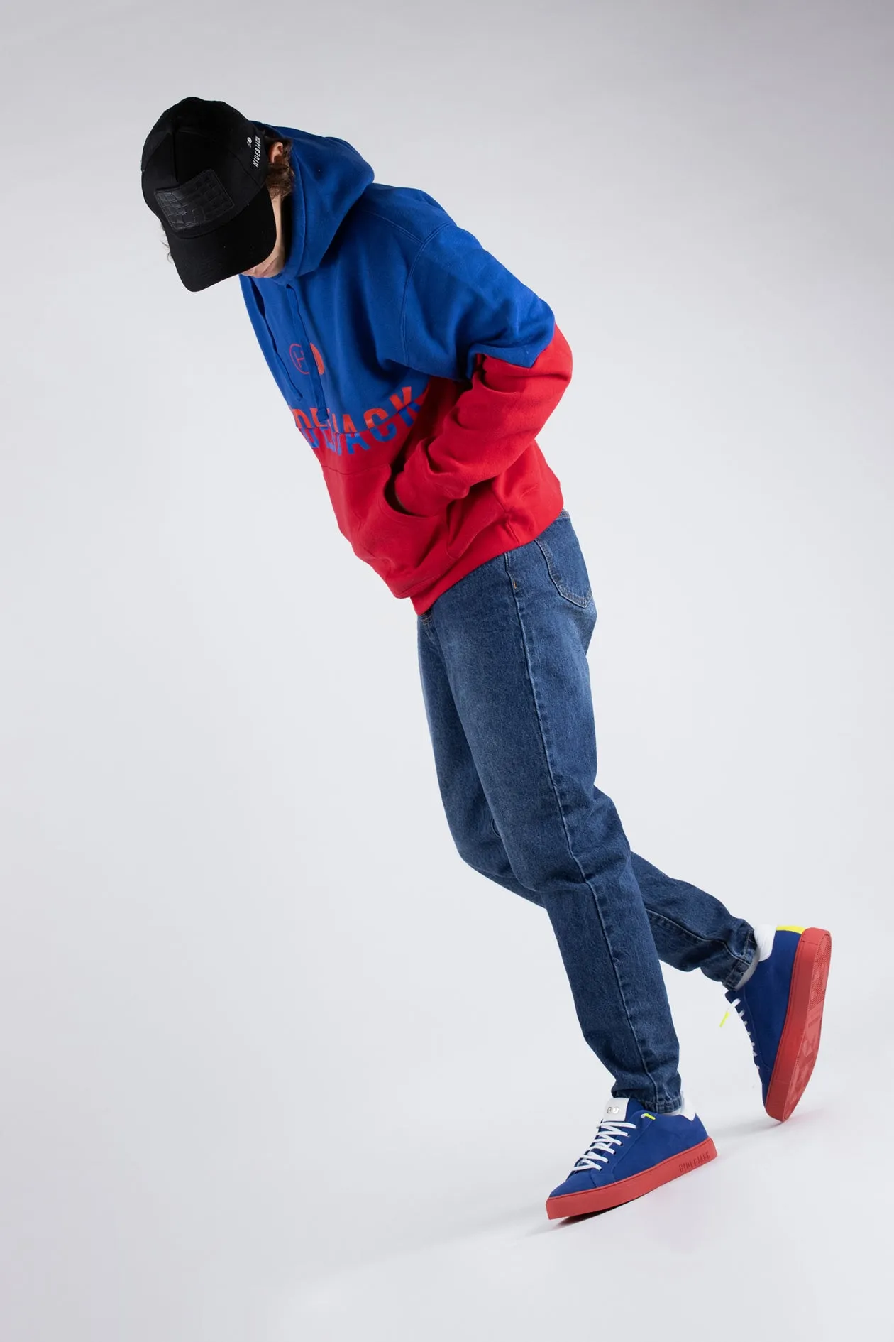 Hoodie Duplex Blue Red