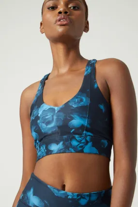 Irene Bra Neon Blue Flowers