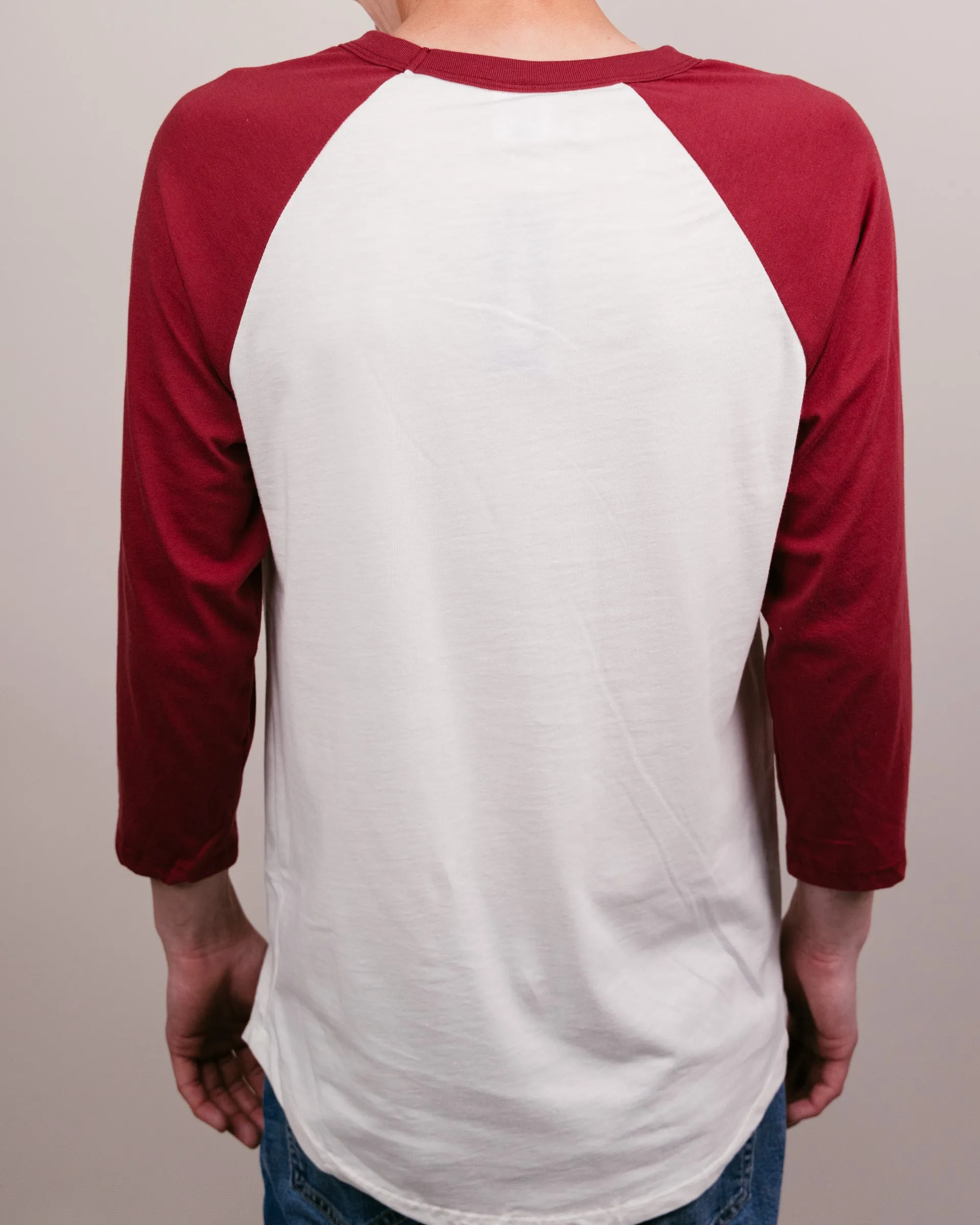 ISU Cyclones Script White & Cardinal Raglan