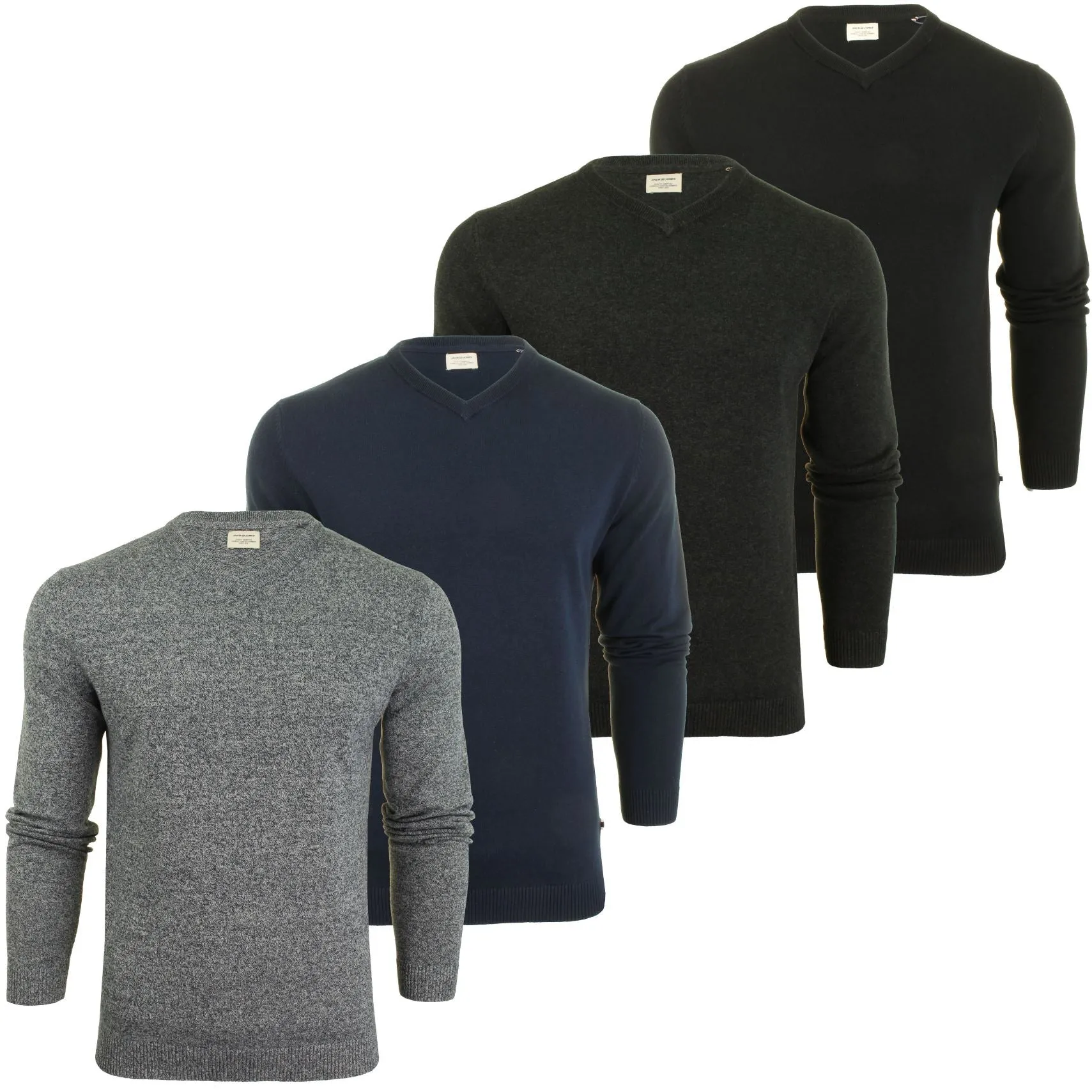 Jack & Jones Mens Vee Neck Jumper