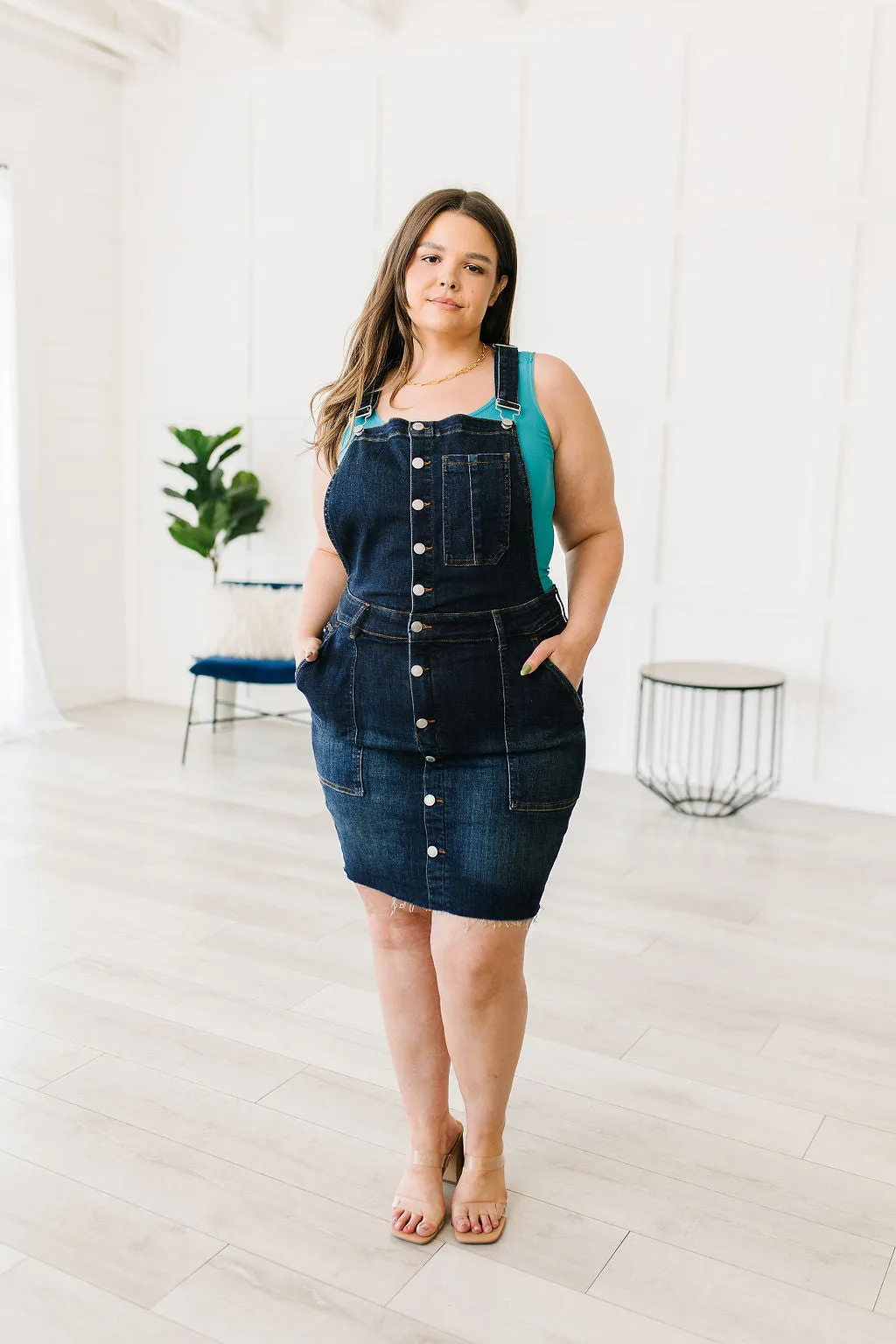 Judy Blue Nia Denim Overall Dress