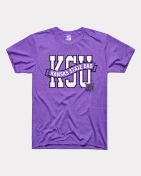 K-State Dad Heather Purple T-Shirt