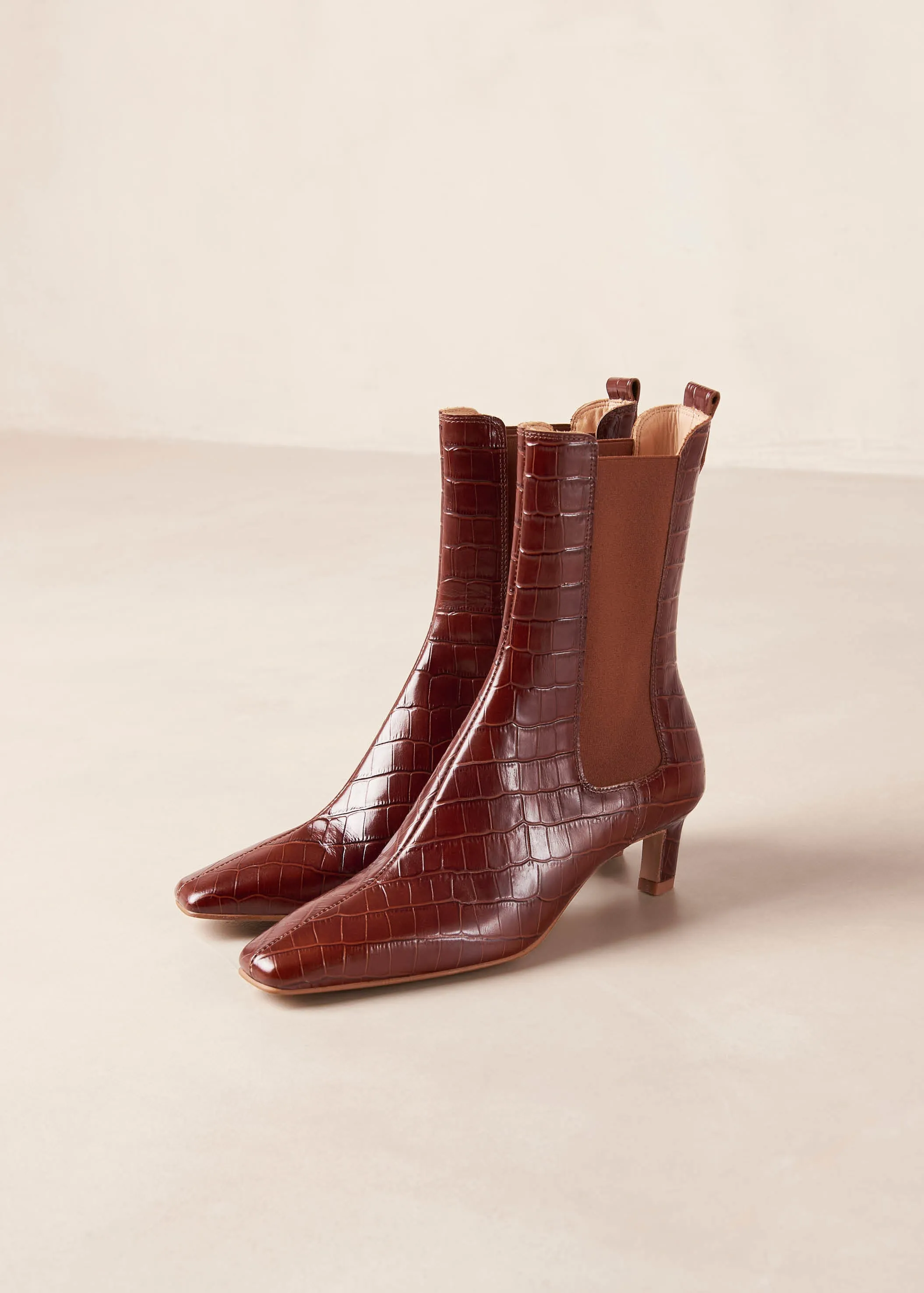 Kaleo Alli Brown Leather Ankle Boots