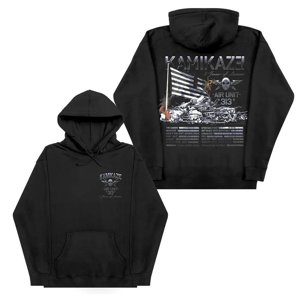 Kamikaze Flag Hoodie (Black)