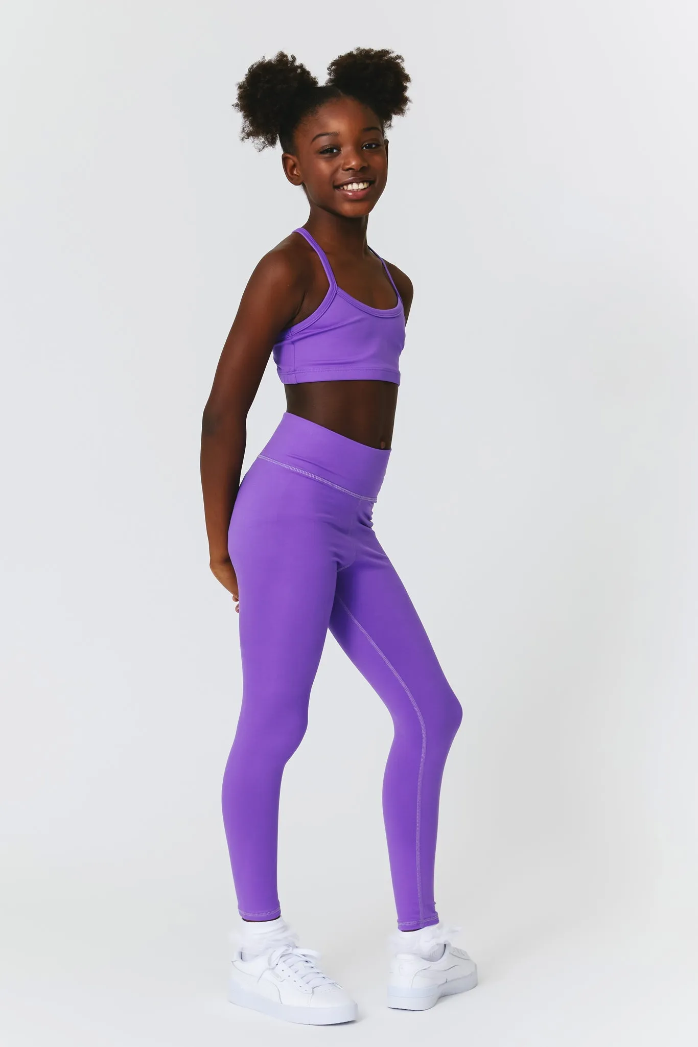 Kids TLC Leggings in Electric Purple