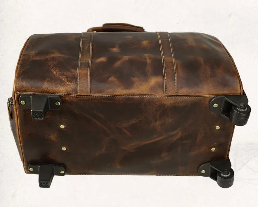 Leather Luggage Bag Travel Bag Duffel Bag Vintage Weekender Bag Men Duffle Bag Christmas Gifts