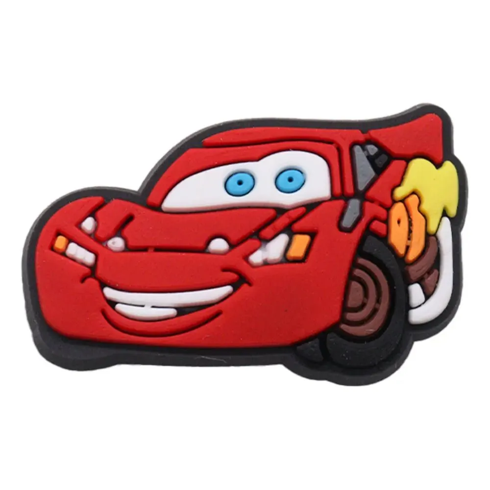 Lightning McQueen Flo Boys Favorite Sandals Shoe Buckle Charms Cars Decorations Gift