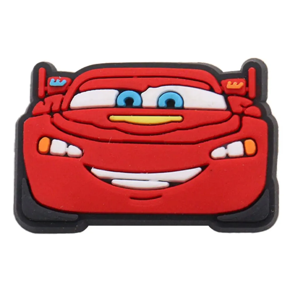 Lightning McQueen Flo Boys Favorite Sandals Shoe Buckle Charms Cars Decorations Gift