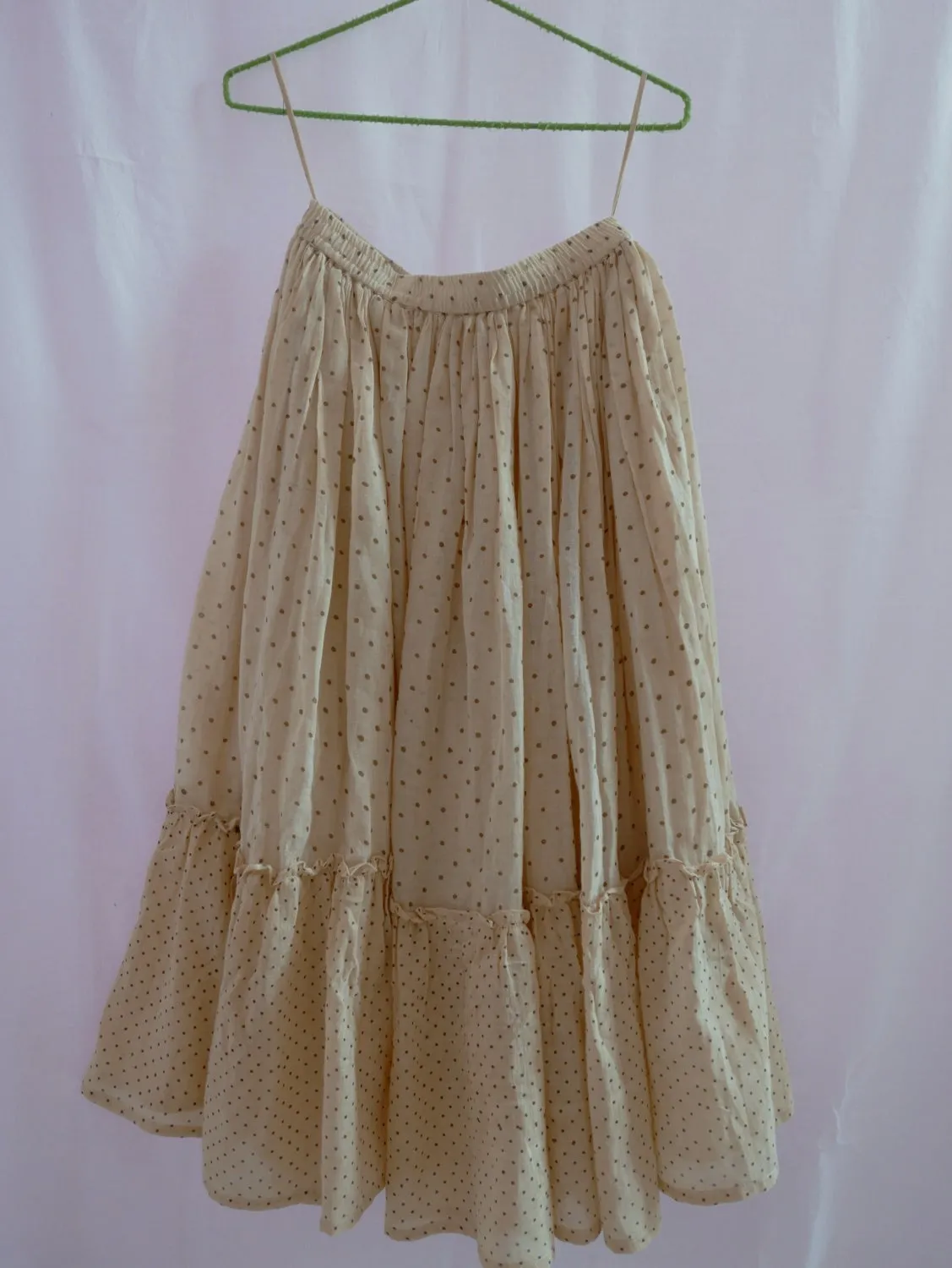 Lily Polka Printed Tiered Skirt (READY TO SHIP)