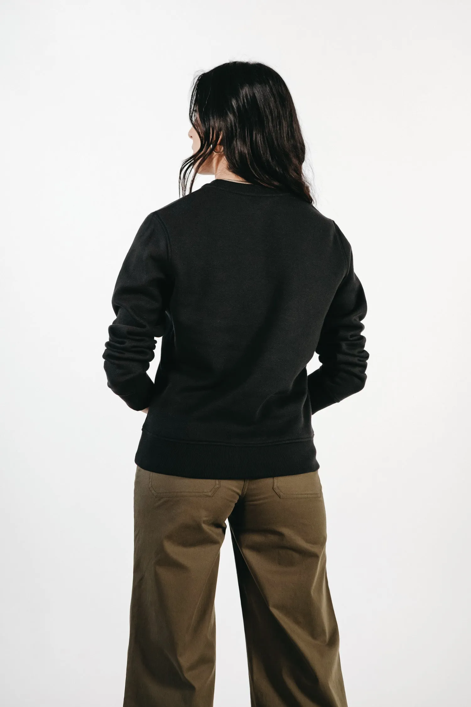 Linnton Crew Sweatshirt / Black.