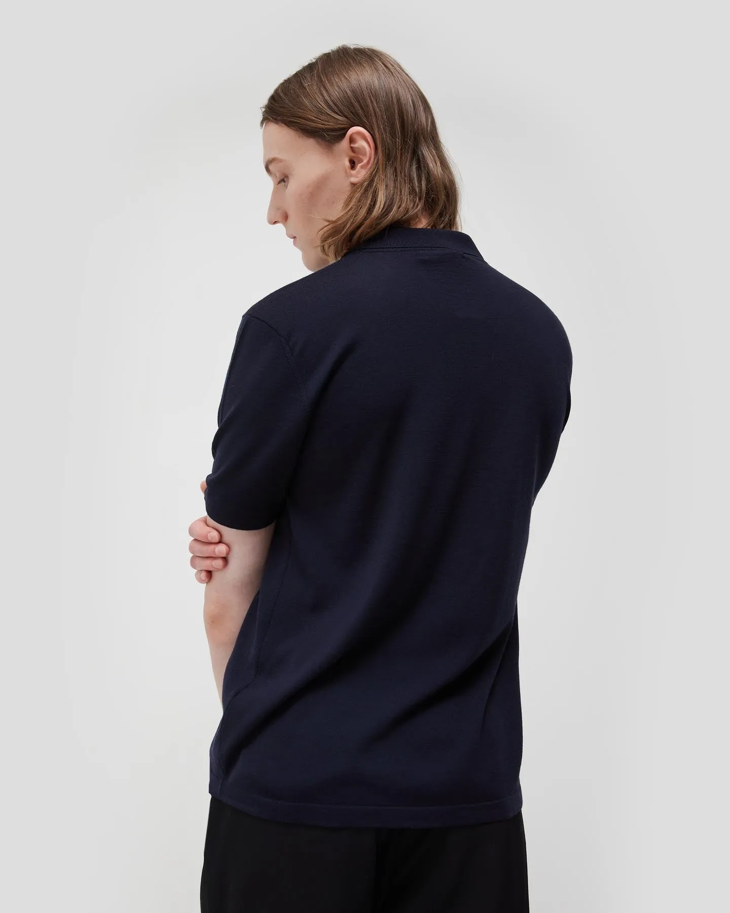 Loreto 2.0 Short Sleeve Wool and Cashmere Unisex Polo Shirt