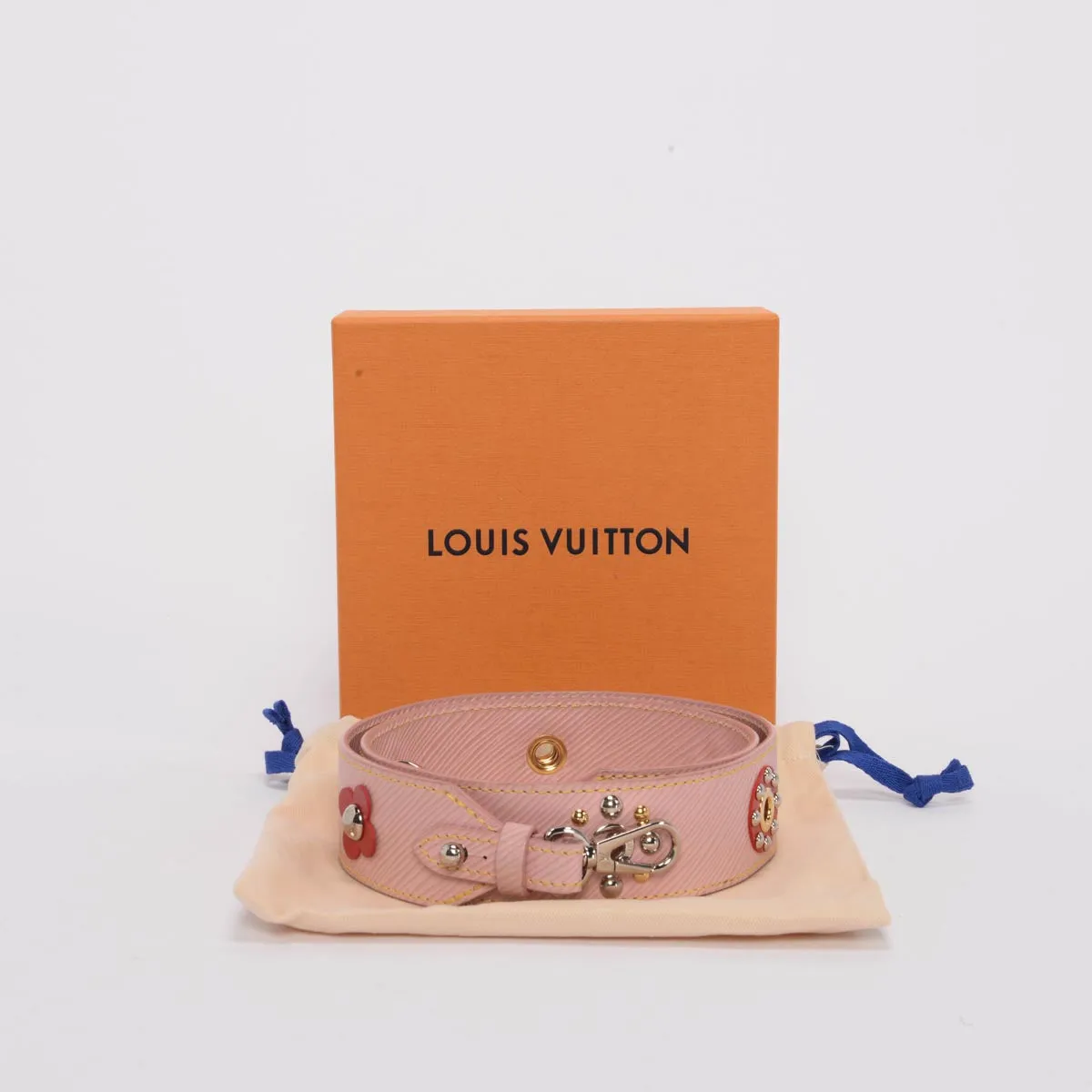 Louis Vuitton Rose Ballerine Epi Leather Mechanical Flower Bag Strap