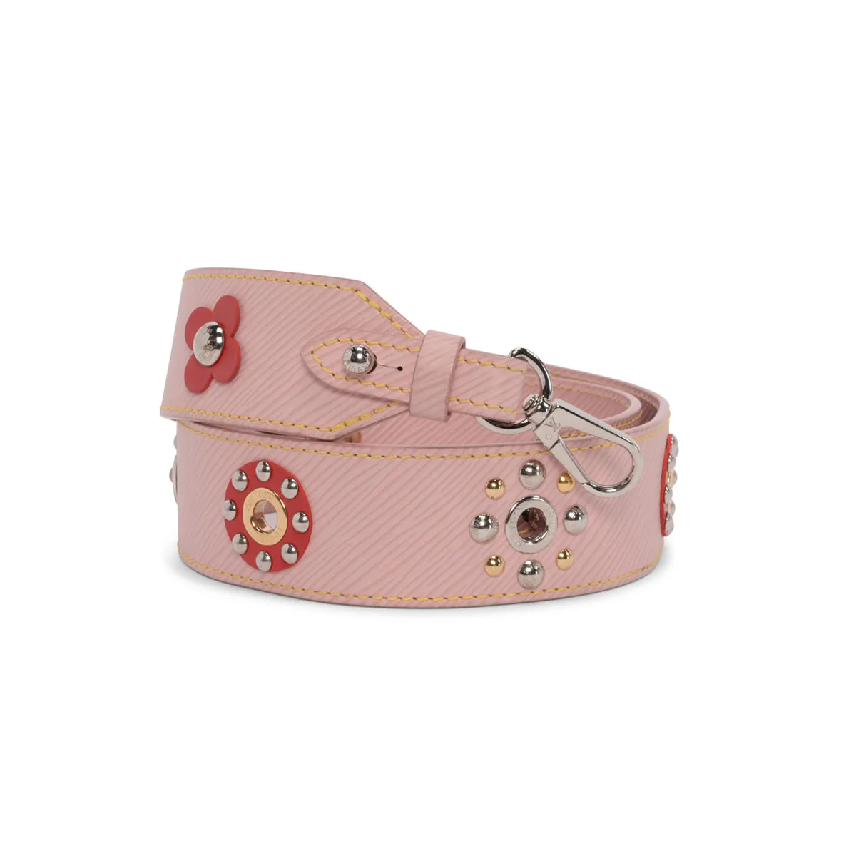 Louis Vuitton Rose Ballerine Epi Leather Mechanical Flower Bag Strap