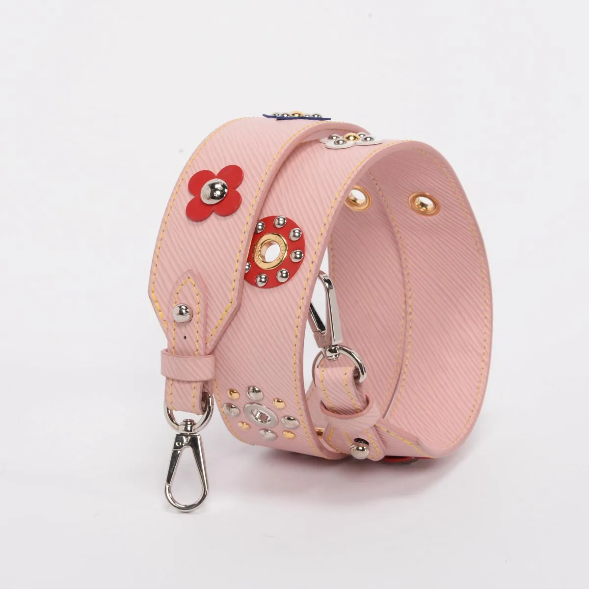 Louis Vuitton Rose Ballerine Epi Leather Mechanical Flower Bag Strap