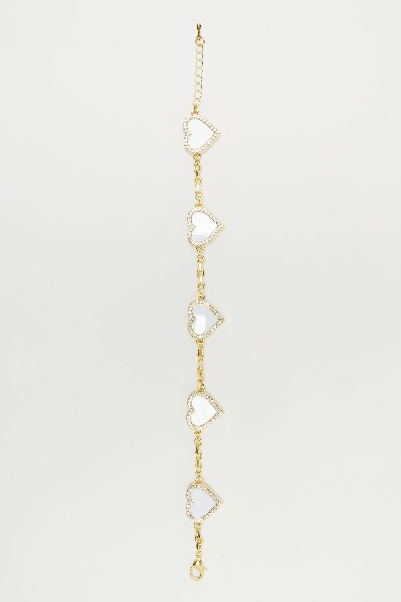 Love So Strong Bracelet - White/Gold