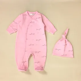 Love You ♥ Pink Layette Set