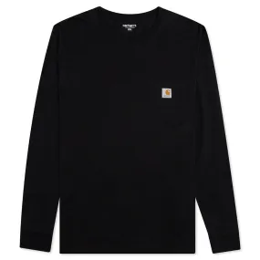 L/S Pocket Tee - Black